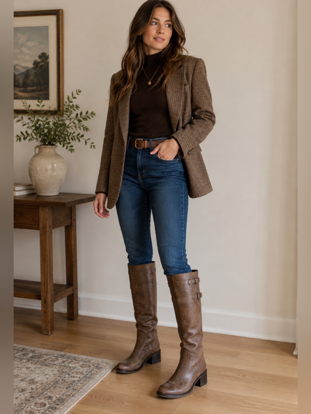 Vero Cuoio over the knee leather boots